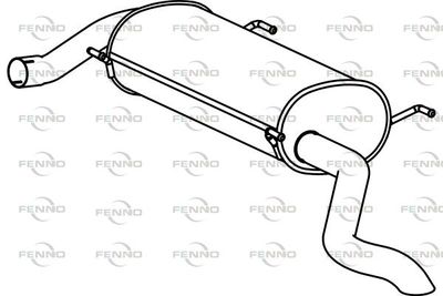  P2250 FENNO Глушитель выхлопных газов конечный