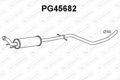  PG45682 VENEPORTE Предглушитель выхлопных газов