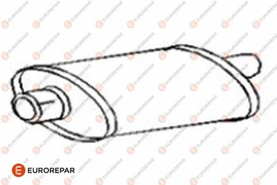  E12827E EUROREPAR Средний глушитель выхлопных газов