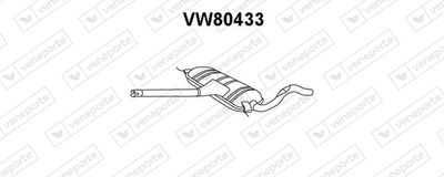  VW80433 VENEPORTE Предглушитель выхлопных газов