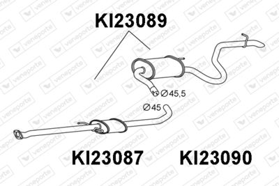  KI23089 VENEPORTE Глушитель выхлопных газов конечный