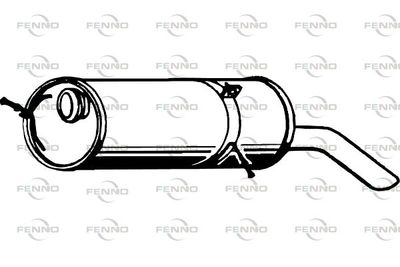  P4833 FENNO Глушитель выхлопных газов конечный