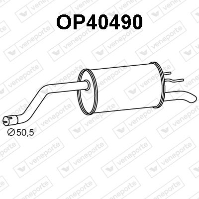  OP40490 VENEPORTE Глушитель выхлопных газов конечный