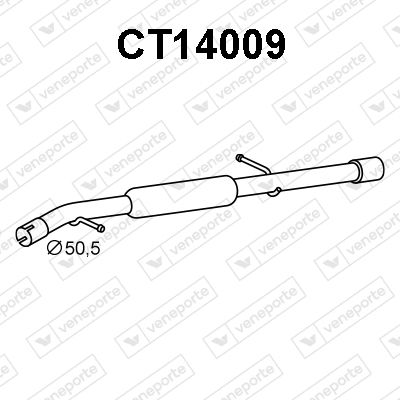  CT14009 VENEPORTE Глушитель выхлопных газов конечный