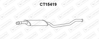  CT15419 VENEPORTE Средний глушитель выхлопных газов