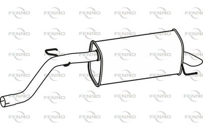  P43184 FENNO Глушитель выхлопных газов конечный