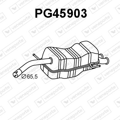  PG45903 VENEPORTE Глушитель выхлопных газов конечный