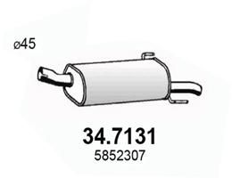  347131 ASSO Глушитель выхлопных газов конечный