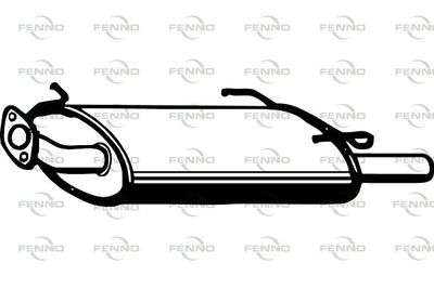  P4203 FENNO Глушитель выхлопных газов конечный