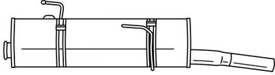  45646 SIGAM Глушитель выхлопных газов конечный