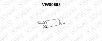  VW80663 VENEPORTE Глушитель выхлопных газов конечный