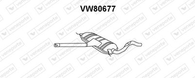  VW80677 VENEPORTE Предглушитель выхлопных газов