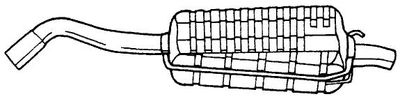  25660 SIGAM Глушитель выхлопных газов конечный