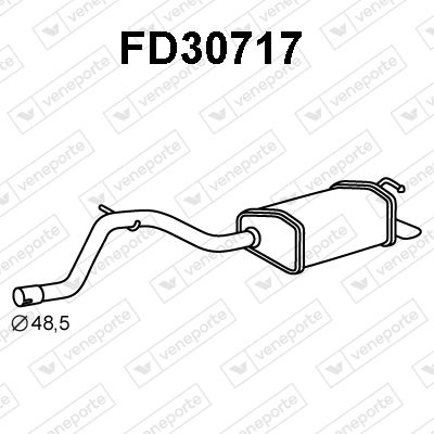  FD30717 VENEPORTE Глушитель выхлопных газов конечный