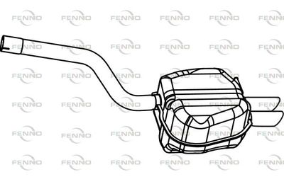  P72024 FENNO Глушитель выхлопных газов конечный