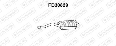  FD30829 VENEPORTE Глушитель выхлопных газов конечный