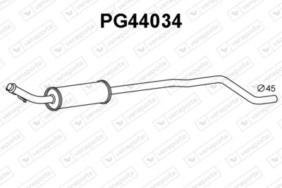  PG44034 VENEPORTE Предглушитель выхлопных газов