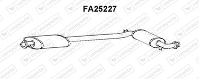  FA25227 VENEPORTE Предглушитель выхлопных газов