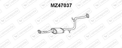  MZ47037 VENEPORTE Средний глушитель выхлопных газов