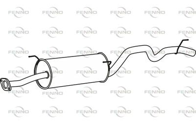  P30501 FENNO Глушитель выхлопных газов конечный