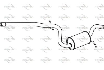  P5759 FENNO Средний глушитель выхлопных газов