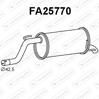  FA25770 VENEPORTE Глушитель выхлопных газов конечный