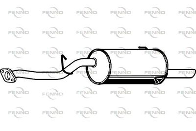  P9031 FENNO Глушитель выхлопных газов конечный