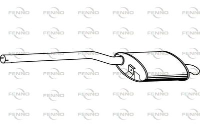  P1471 FENNO Глушитель выхлопных газов конечный