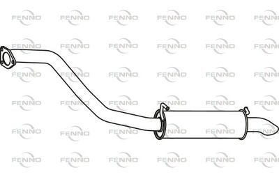  P3991 FENNO Глушитель выхлопных газов конечный