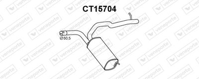  CT15704 VENEPORTE Глушитель выхлопных газов конечный