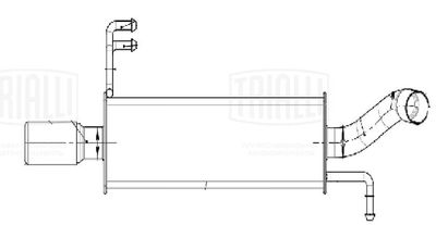  EMM0503 TRIALLI Глушитель выхлопных газов конечный