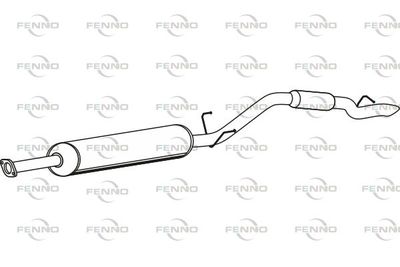  P2020 FENNO Глушитель выхлопных газов конечный