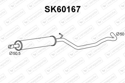  SK60167 VENEPORTE Предглушитель выхлопных газов