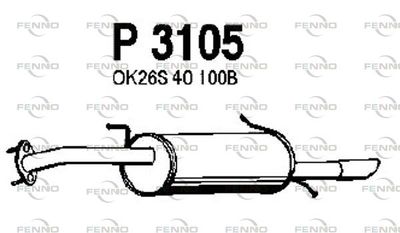  P3105 FENNO Глушитель выхлопных газов конечный