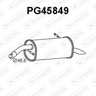  PG45849 VENEPORTE Глушитель выхлопных газов конечный