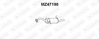  MZ47190 VENEPORTE Глушитель выхлопных газов конечный