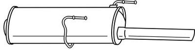  45696 SIGAM Глушитель выхлопных газов конечный