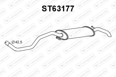  ST63177 VENEPORTE Глушитель выхлопных газов конечный