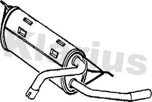  210501 KLARIUS Глушитель выхлопных газов конечный