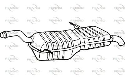  P17052 FENNO Глушитель выхлопных газов конечный