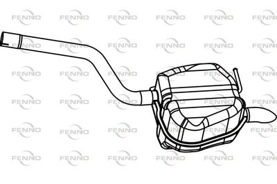  P7156 FENNO Глушитель выхлопных газов конечный