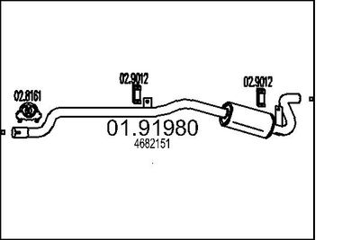  0191980 MTS Глушитель выхлопных газов конечный