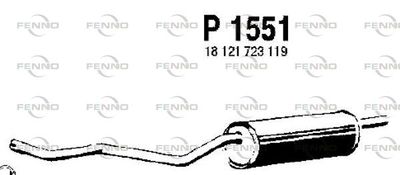  P1551 FENNO Глушитель выхлопных газов конечный