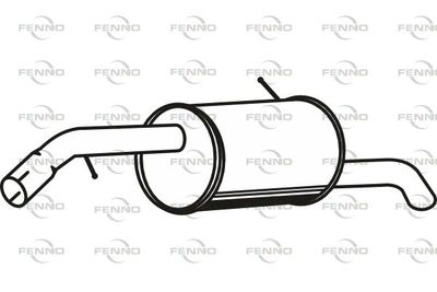  P4623 FENNO Глушитель выхлопных газов конечный