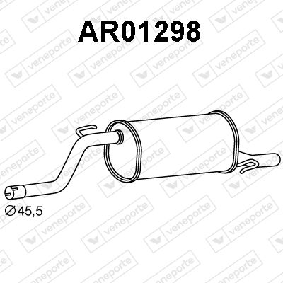  AR01298 VENEPORTE Глушитель выхлопных газов конечный