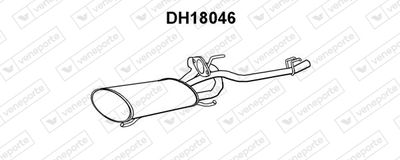  DH18046 VENEPORTE Глушитель выхлопных газов конечный