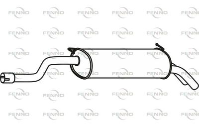  P57042 FENNO Глушитель выхлопных газов конечный