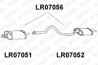  LR07056 VENEPORTE Глушитель выхлопных газов конечный