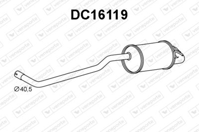  DC16119 VENEPORTE Глушитель выхлопных газов конечный