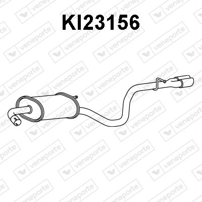  KI23156 VENEPORTE Глушитель выхлопных газов конечный